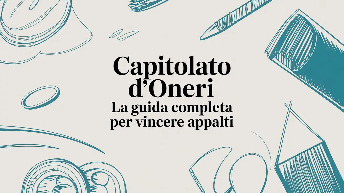 Capitolato d'oneri: la guida completa per vincere appalti