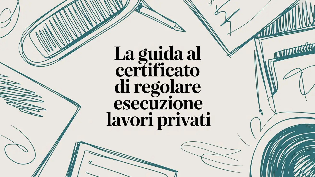La guida al certificato di regolare esecuzione lavori privati