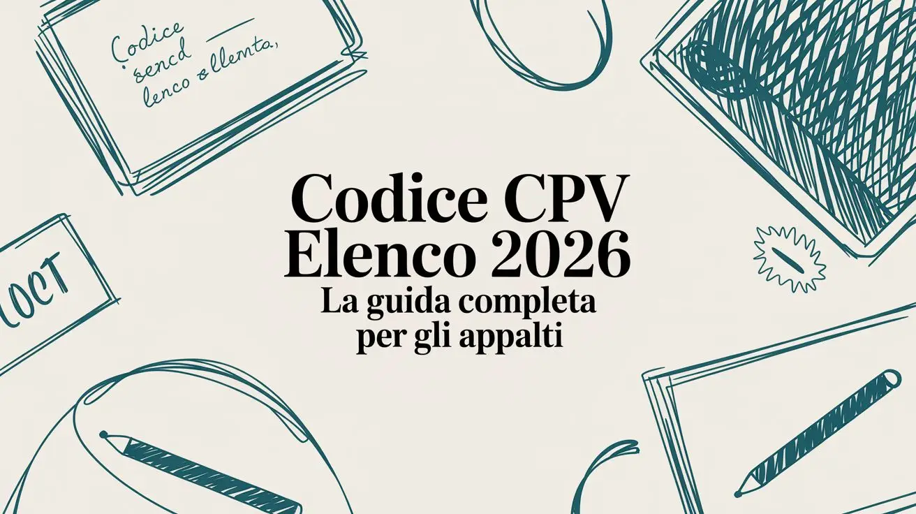 Codice CPV elenco 2026 la guida completa per gli appalti