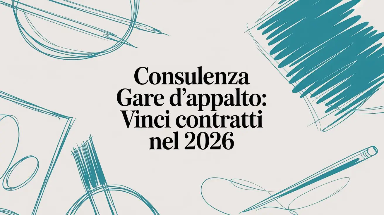 Consulenza gare d'appalto: Vinci contratti nel 2026