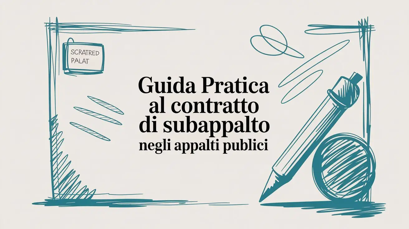 Guida pratica al contratto di subappalto negli appalti pubblici
