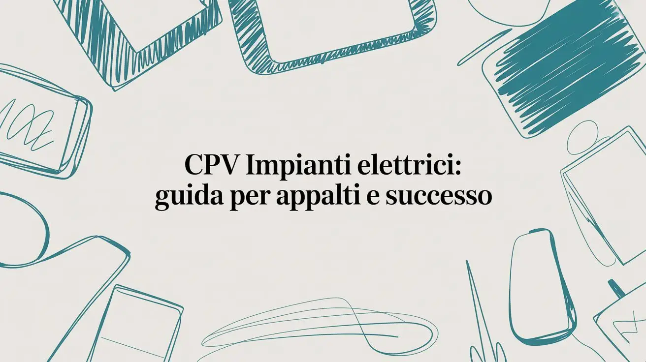 CPV Impianti Elettrici: Guida per Appalti e Successo