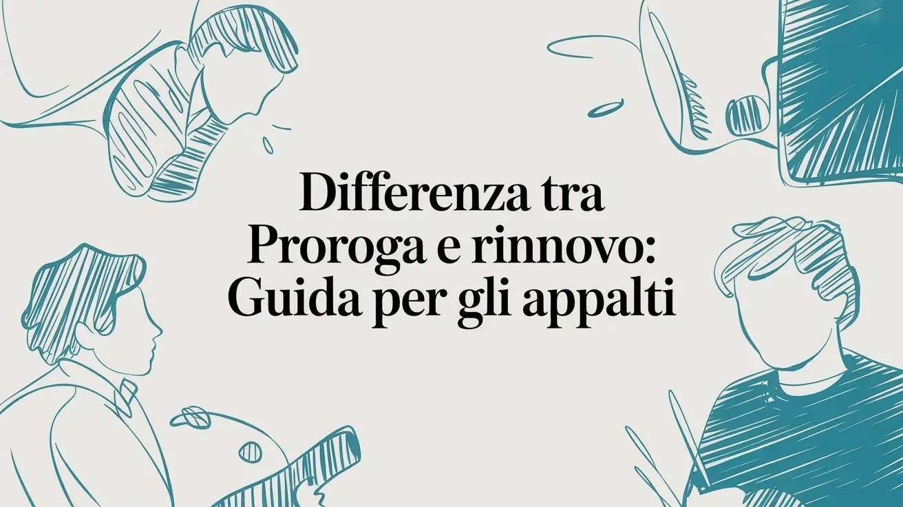 Differenza tra proroga e rinnovo: Guida per gli appalti