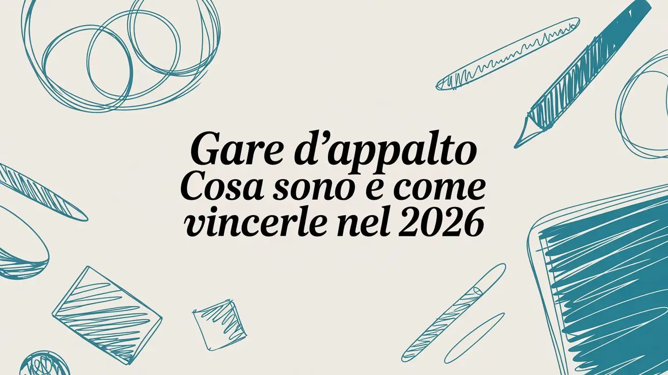 Gare d'appalto cosa sono e come vincerle nel 2026