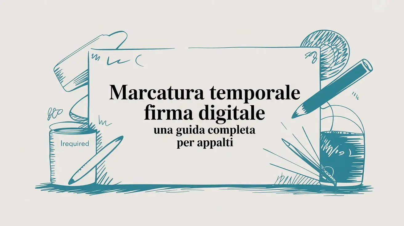 Marcatura temporale firma digitale una guida completa per appalti