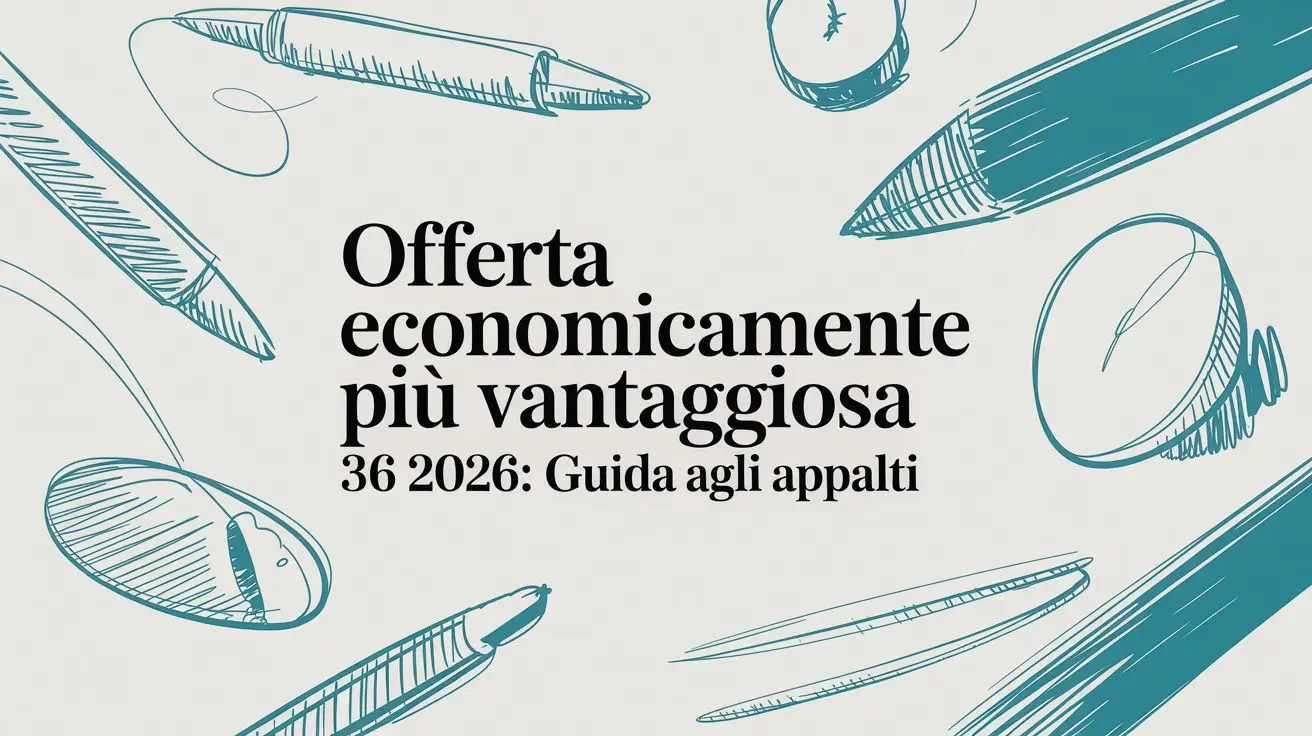 Offerta economicamente più vantaggiosa 36 2026: Guida agli appalti