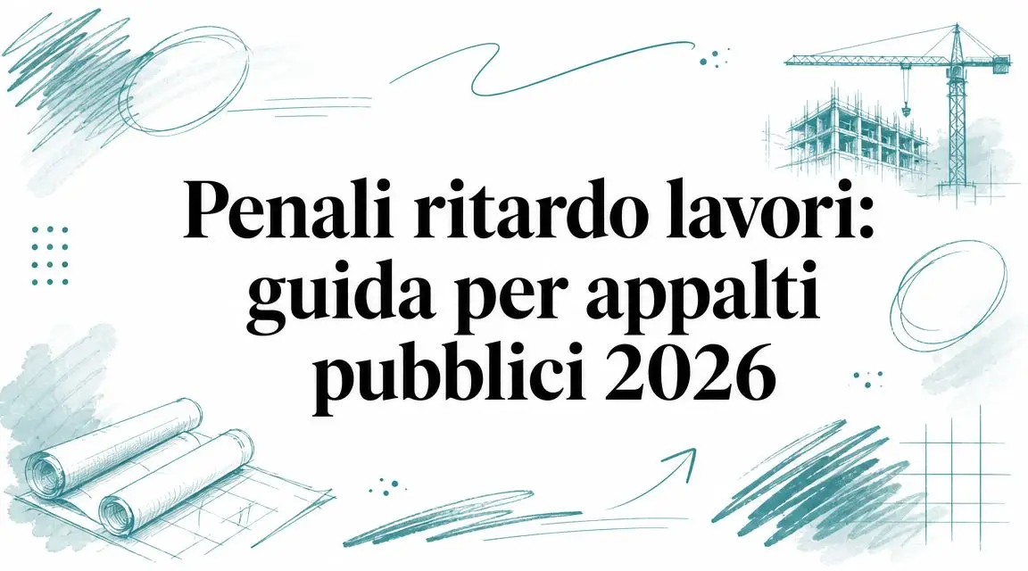 Penali ritardo lavori: guida per appalti pubblici 2026