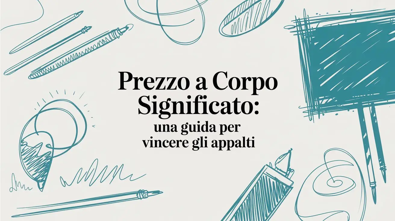 Prezzo a corpo significato: una guida per vincere gli appalti
