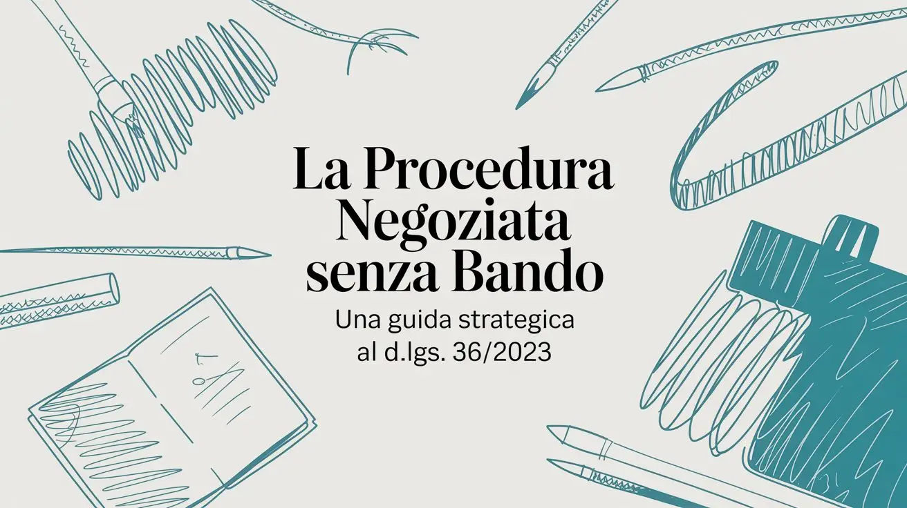 La procedura negoziata senza bando una guida strategica al D.Lgs. 36/2023