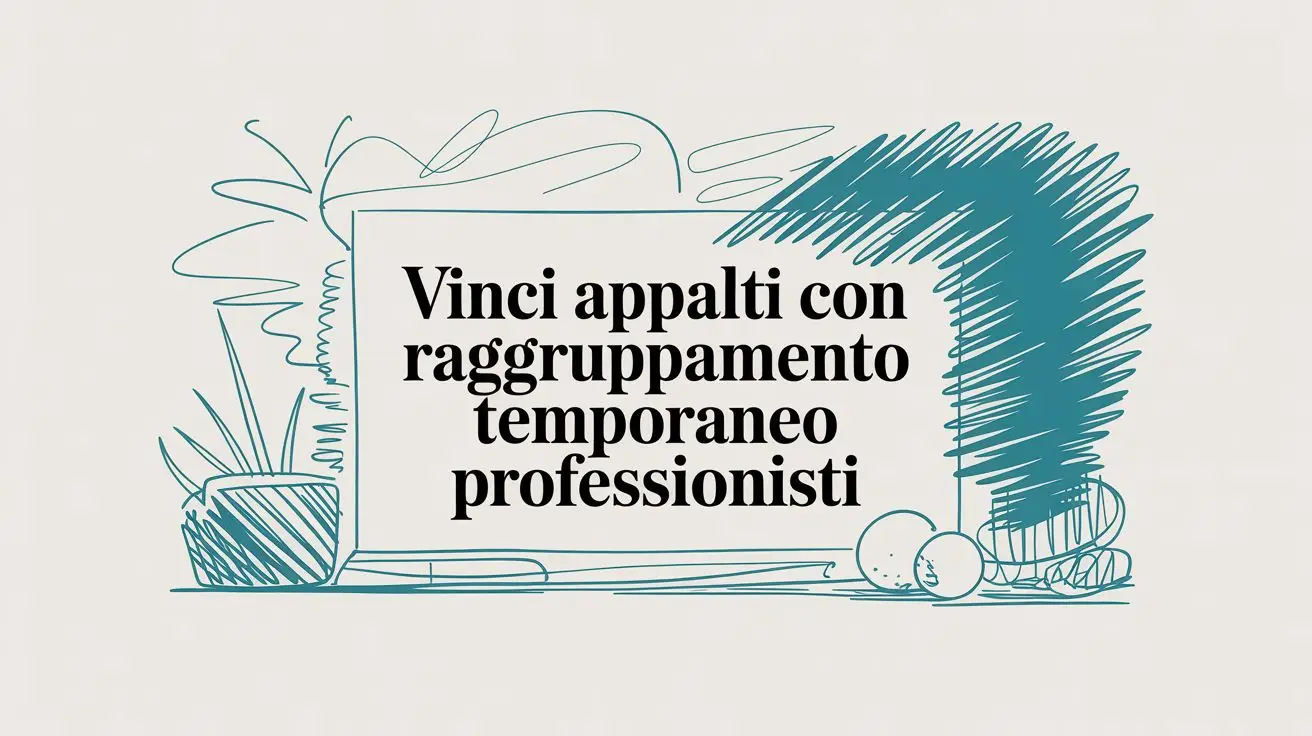 Vinci appalti con raggruppamento temporaneo professionisti