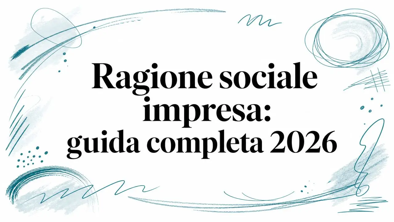 Ragione sociale impresa: guida completa 2026