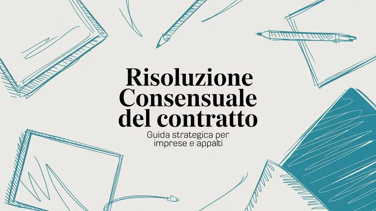 Risoluzione consensuale del contratto: guida strategica per imprese e appalti