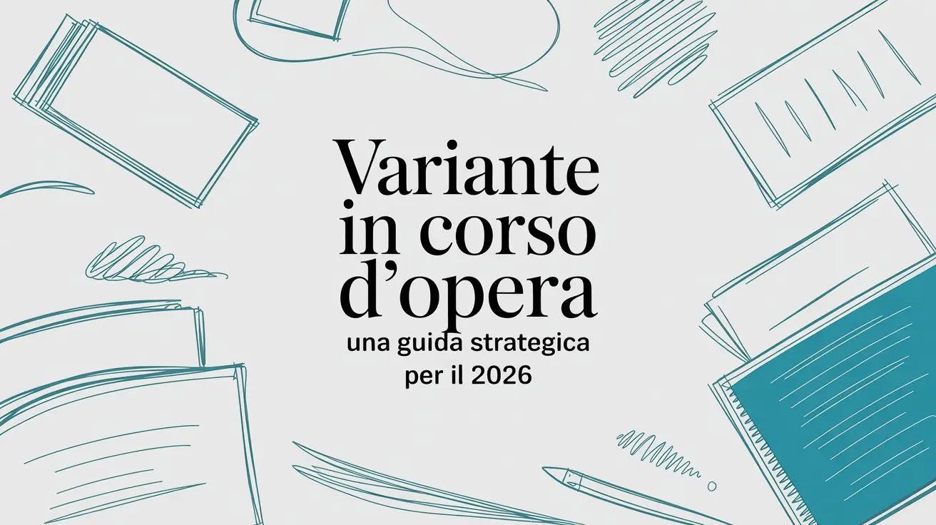 Variante in corso d'opera una guida strategica per il 2026