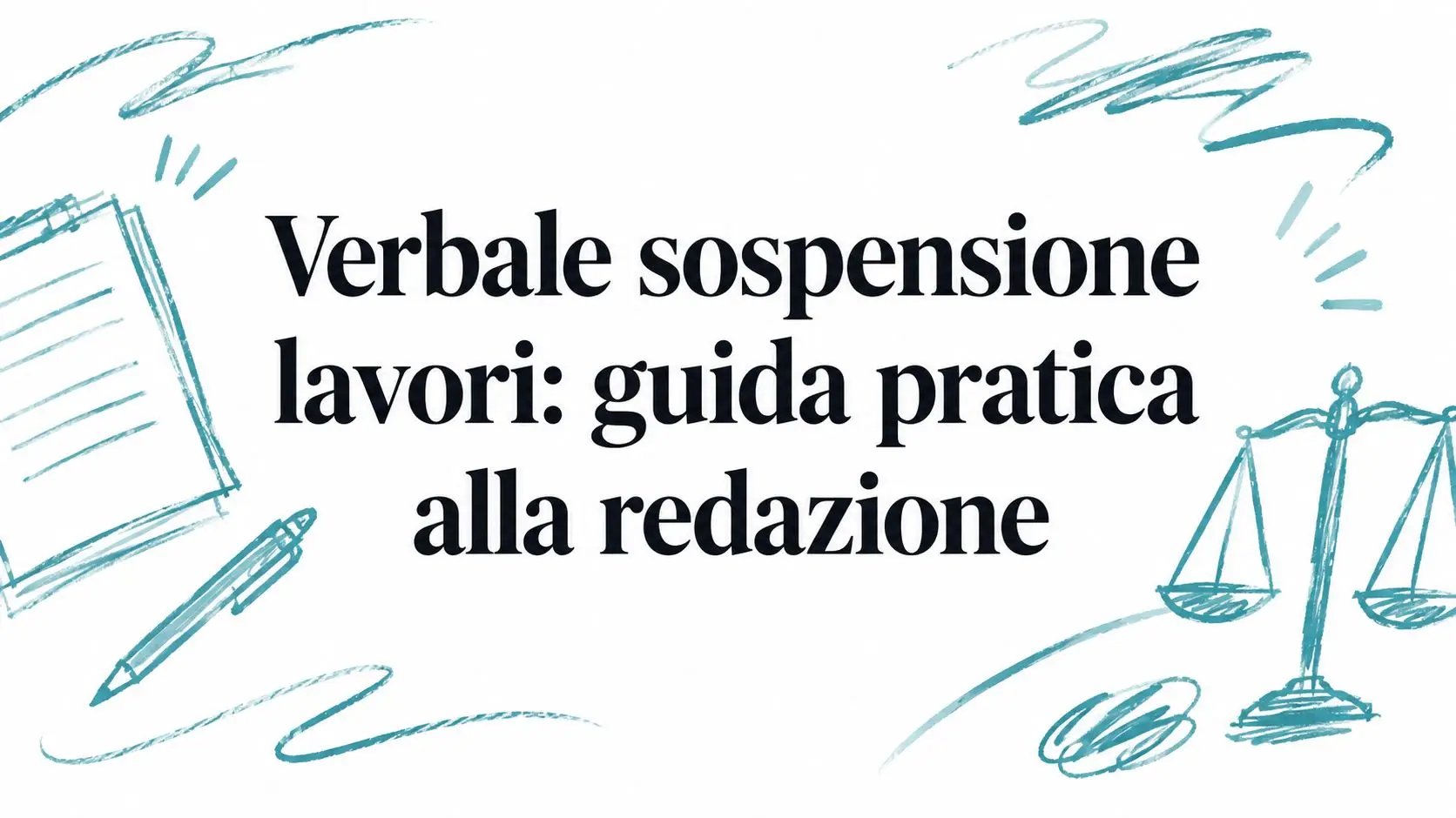 Verbale sospensione lavori: guida pratica alla redazione