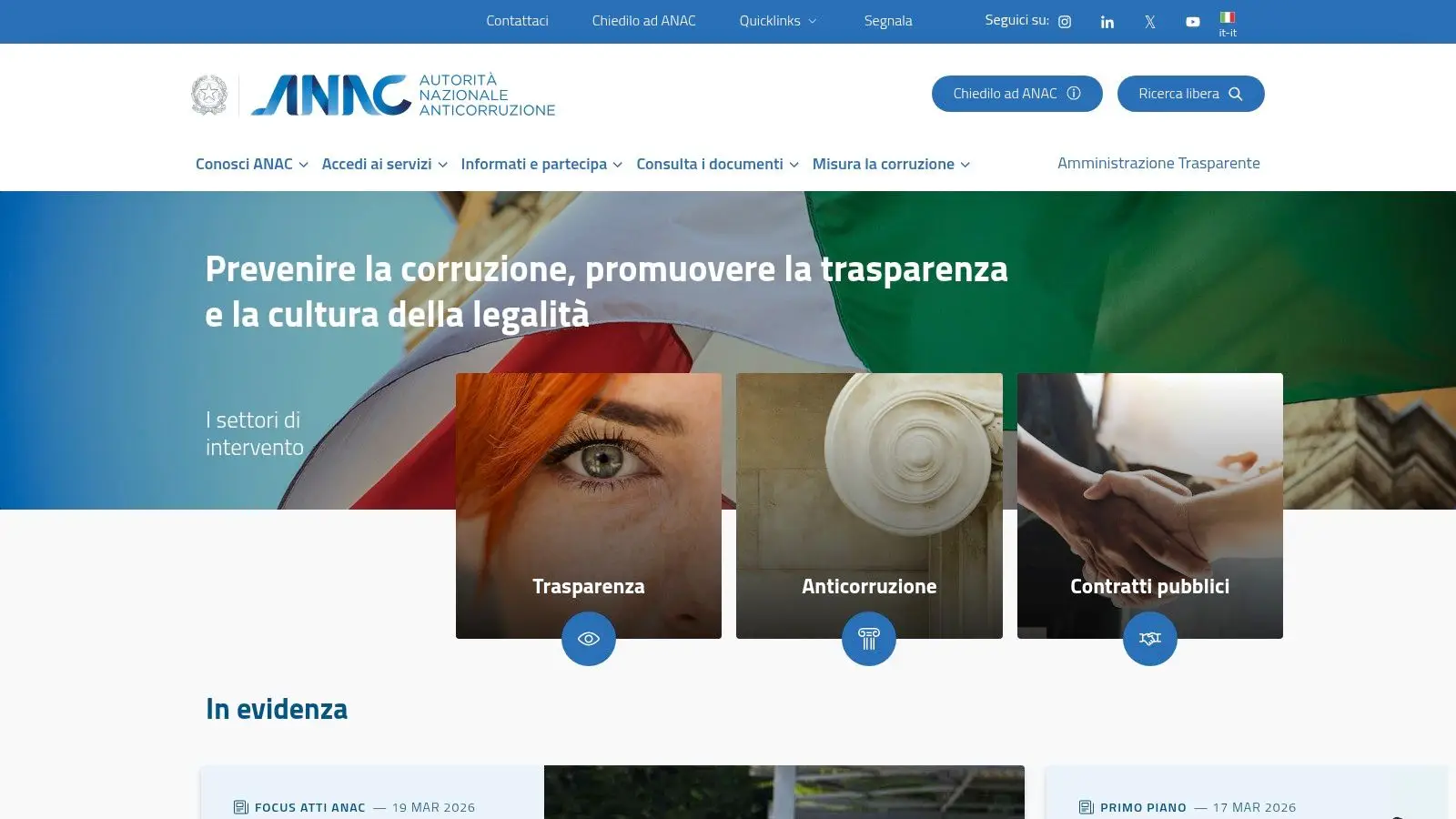 ANAC – Anagrafe Unica delle Stazioni Appaltanti (AUSA) e Open Data